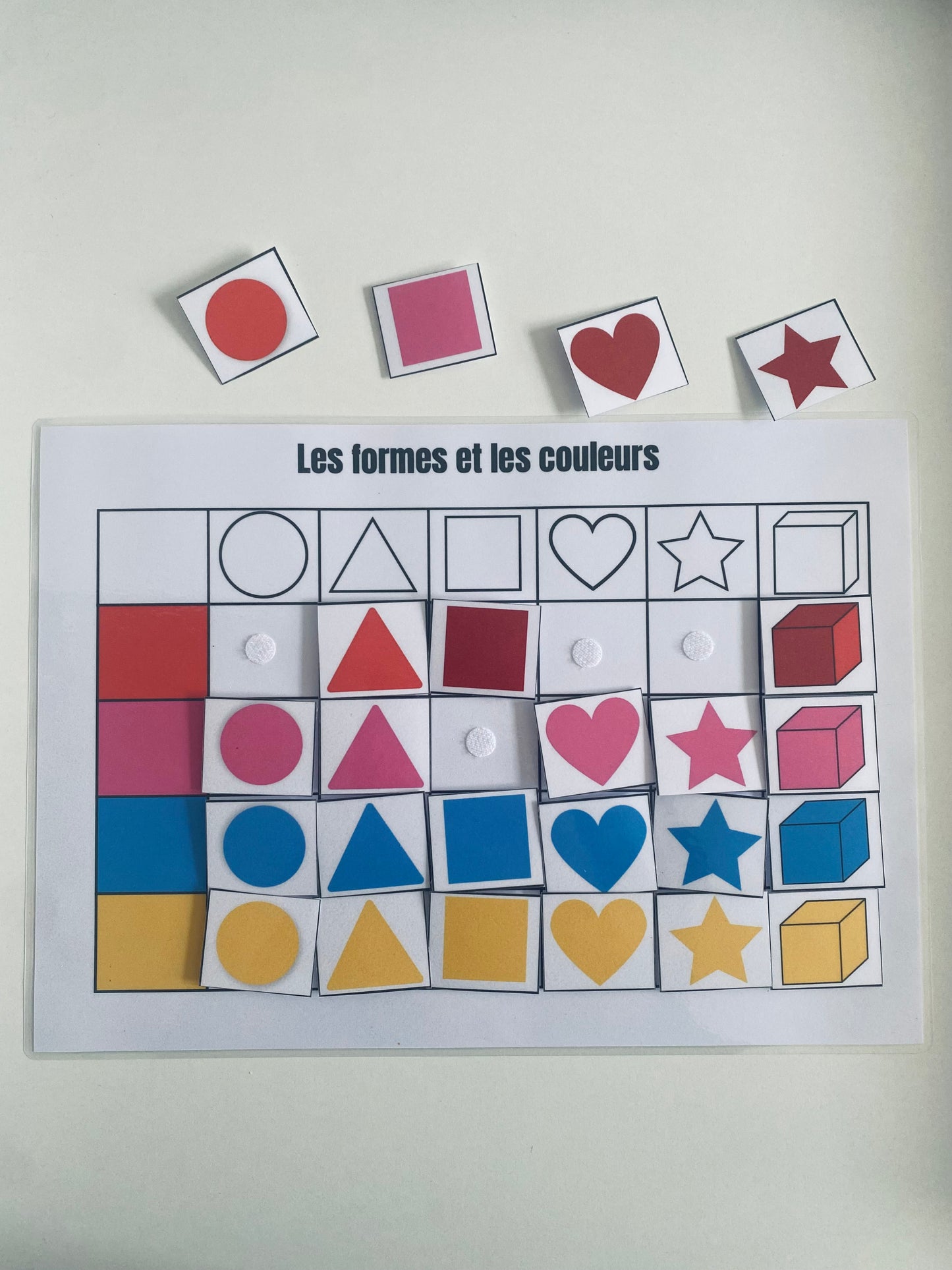 Le jeu des formes et des couleurs