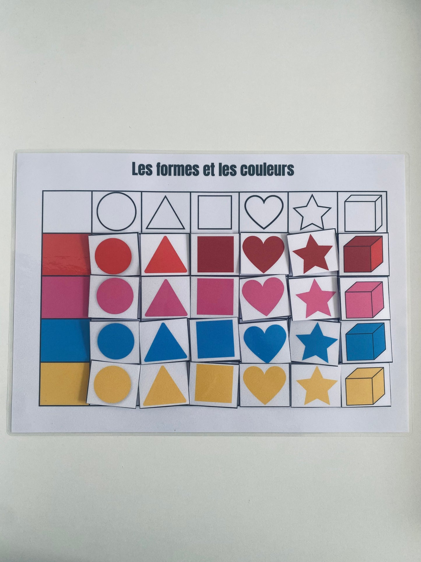 Le jeu des formes et des couleurs