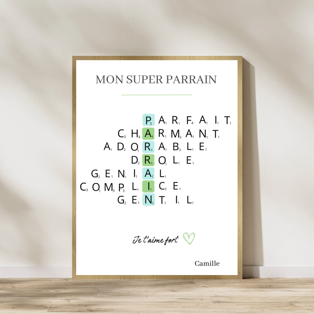 Affiche Parrain/Marraine